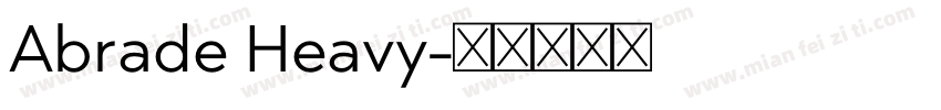 Abrade Heavy字体转换